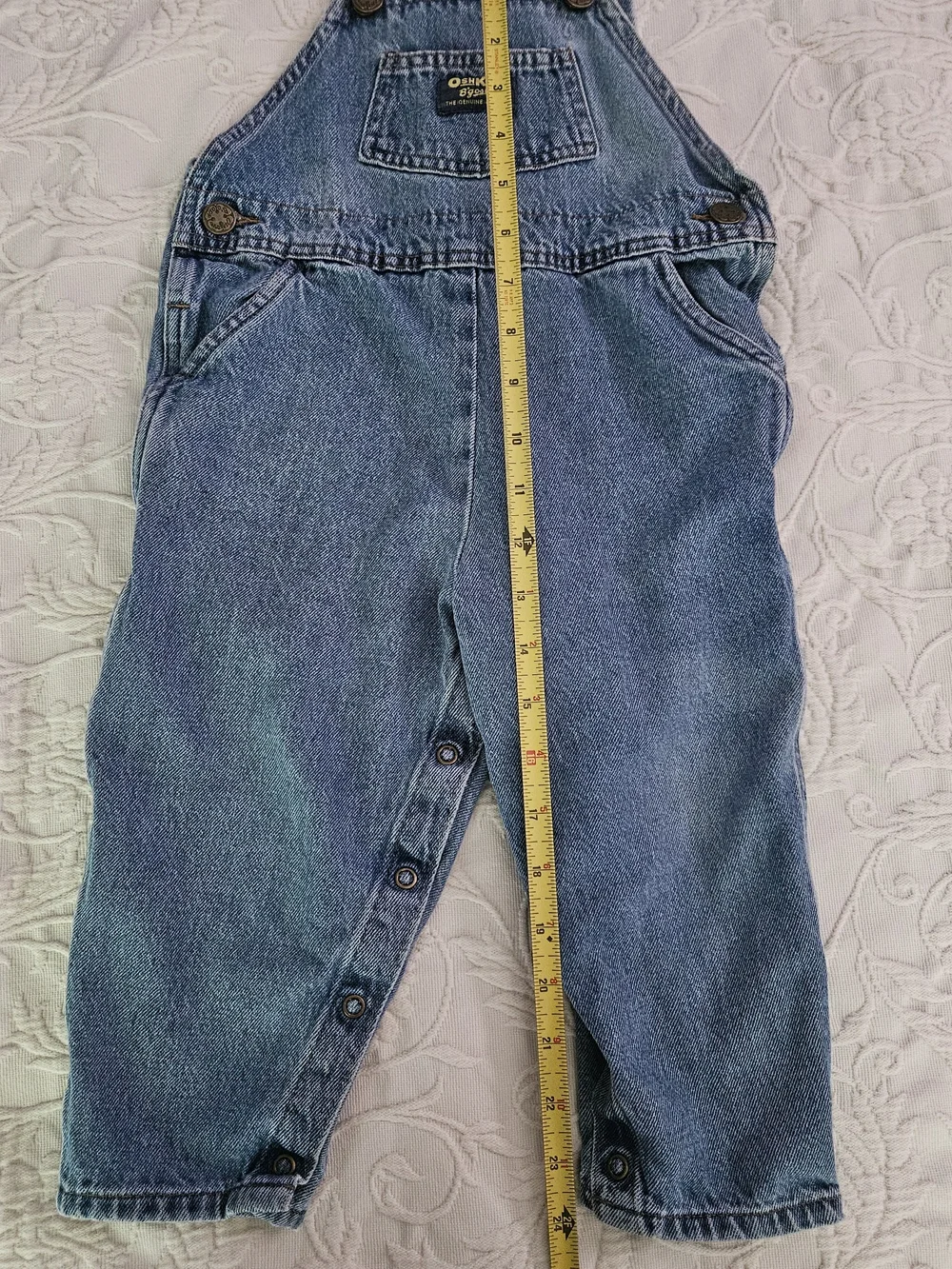 OshKosh B'gosh Classic Blue Denim Overalls (Toddler)